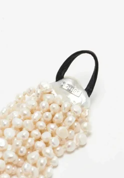 Monies 16 Strand Baroque, Freshwater Pearl And Leather Bracelet