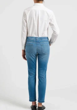 Closed A Better Blue Baker Cropped Jeans In Mid Blue