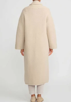 Lauren Manoogian Alpaca Long Shawl Cardigan In Antique Natural