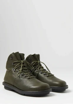 Trippen Alpin Shoe In Khaki Green