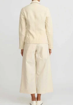 Chez Vidalenc Antique Linen Simple Jacket In Natural