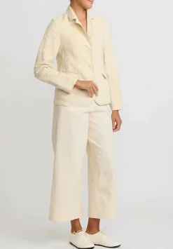 Chez Vidalenc Antique Linen Simple Jacket In Natural