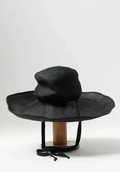 Horisaki Design & Handel Antique Sisal Straw Hat In Black