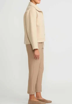 Nanna Pause Baby Camel Hair Short Enid Jacket In Beige