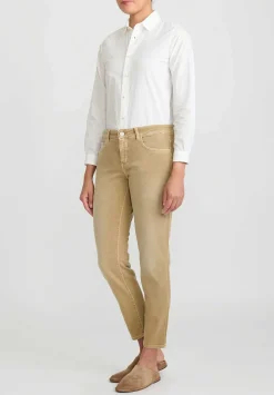 Closed Baker Cropped Narrow Jeans In Brown Marble