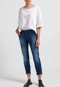Closed Baker'' Cropped Narrow Jeans In Mid Blue