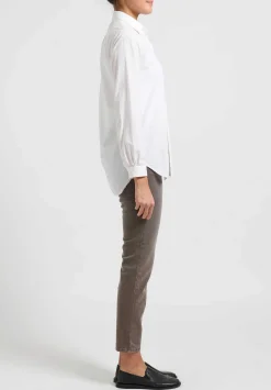 Closed Baker'' Mid-Rise Jeans In Dark Nickel Brown