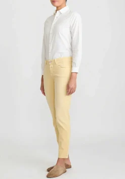 Closed Baker Mid-Rise Jeans In Elderflower Yellow