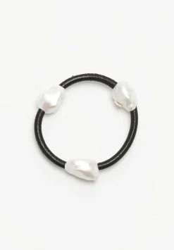 Monies Baroque Pearl And Leather Bangle Bracelet Iv