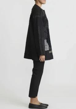 By Walid Beaded And Embroidered Silk Victorian Jackie Jacket In Black