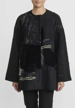 By Walid Beaded And Embroidered Silk Victorian Jackie Jacket In Black