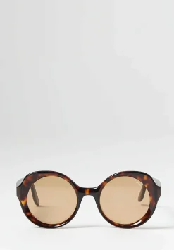 Lapima Carlota Sunglasses In Havana Brown Vintage