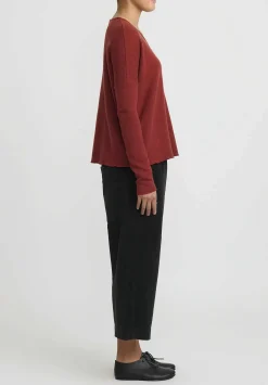 Album di Famiglia Cashmere Cardigan In Red