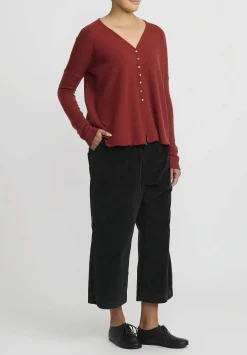 Album di Famiglia Cashmere Cardigan In Red