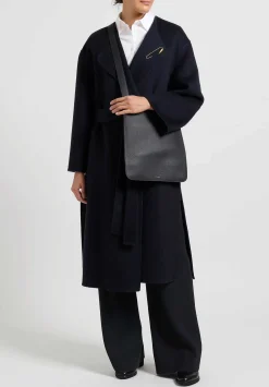 The Row Cashmere ''Delores'' Coat In Dark Navy