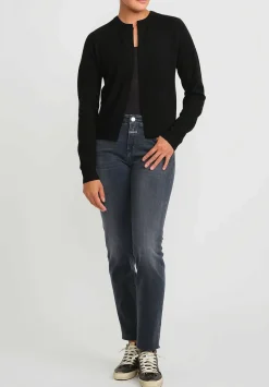 Frenckenberger Cashmere Mini Cardigan In Black