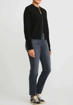 Frenckenberger Cashmere Mini Cardigan In Black