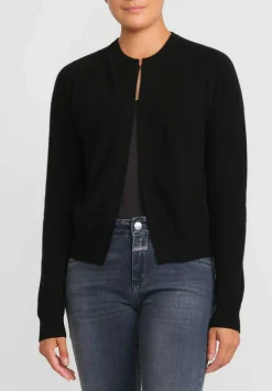 Frenckenberger Cashmere Mini Cardigan In Black