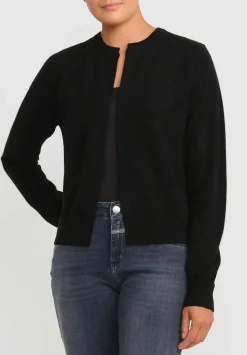 Frenckenberger Cashmere Mini Cardigan In Black