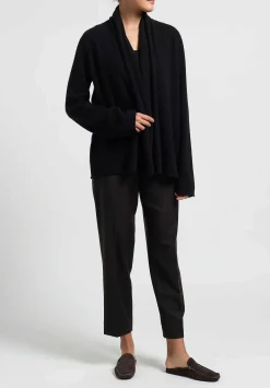 Frenckenberger Cashmere ''Mono'' Cardigan In Black