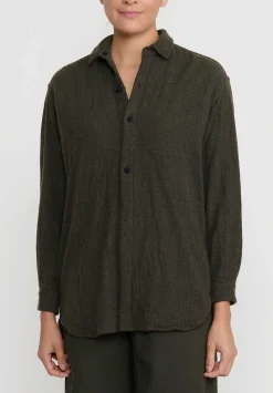 Daniela Gregis Cashmere ''Uomo'' Media Jeroni Shirt In Tartaruga Green Check