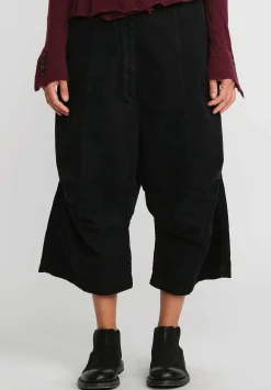 Rundholz Black Label Corduroy Dropcrotch Pants In Black