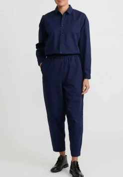 Toogood Cotton ''Acrobat'' Trouser In Indigo Blue