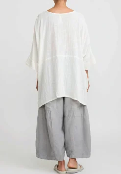 Gilda Midani Cotton Bucket Tunic In White