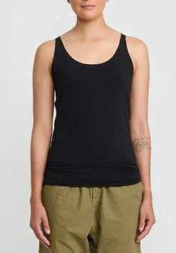 Album di Famiglia Cotton Canotta Tank Top In Black