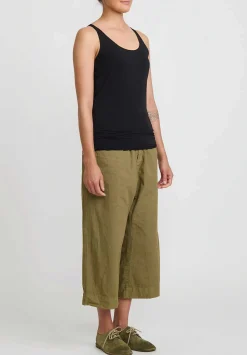 Album di Famiglia Cotton Canotta Tank Top In Black