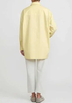 Lemaire Cotton Denim ''Twisted'' Pants In Snow Grey