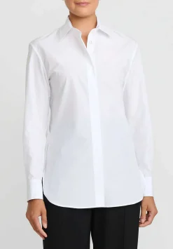 The Row Cotton Derica Shirt In White