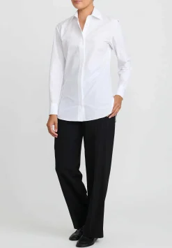 The Row Cotton Derica Shirt In White