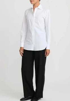 The Row Cotton Derica Shirt In White