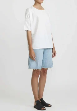Closed Cotton Distressed Naina Denim Shorts In Light Blue