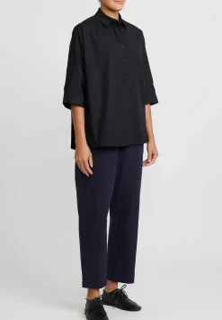 Casey Casey Cotton Fabi Pants In Ink Blue
