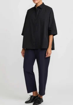 Casey Casey Cotton Fabi Pants In Ink Blue
