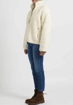 Jil Sander+ Cotton Fleece Zip-Up Sweatshirt In White