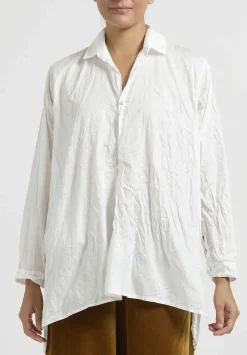 Daniela Gregis Cotton Fratello Larga ''Jeroni'' Top In Bianco White