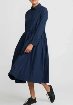 Casey Casey Cotton Heylayanue Dress In Navy Blue