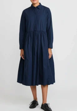 Casey Casey Cotton Heylayanue Dress In Navy Blue