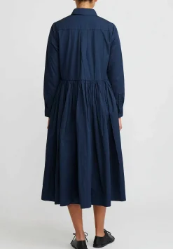 Casey Casey Cotton Heylayanue Dress In Navy Blue