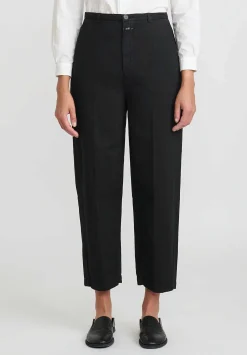 Closed Cotton Linen High-Rise Mawbray Pants In Black