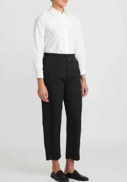 Closed Cotton Linen High-Rise Mawbray Pants In Black