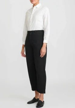 Closed Cotton Linen High-Rise Mawbray Pants In Black