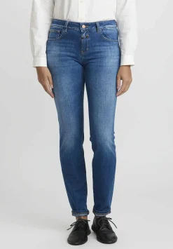 Closed Cotton Long Narrow Baker Jeans In Dark Blue
