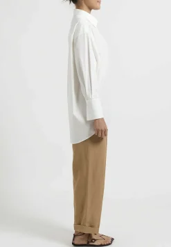 The Row Cotton ''Lulu'' Shirt In Ivory White