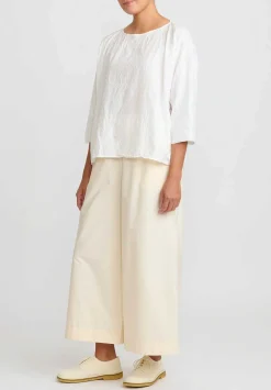 Daniela Gregis Cotton Pantalone Pigiama Pants In Panna Cream