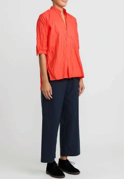 Daniela Gregis Cotton Pigiama Fondo Stretto Pants In Blue