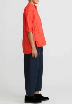 Daniela Gregis Cotton Pigiama Fondo Stretto Pants In Blue